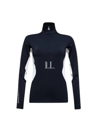 Cookies Mid Layer Quarter Zip Long Sleeve T-Shirt Navy - J.LINDEBERG - BALAAN 2