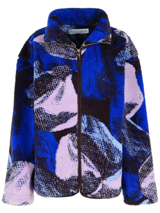 JW Anderson Blue Polyester Blend Fleece - JW ANDERSON - BALAAN 1