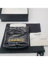 22 Gold Logo Shiny Calfskin Mini Shoulder Bag Black - CHANEL - BALAAN 5