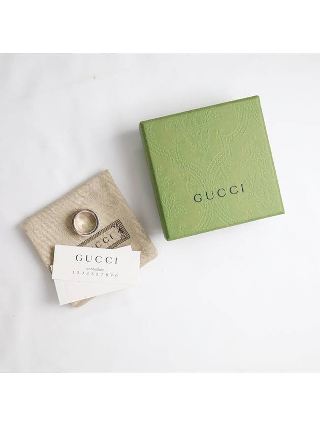 GG Bee Engraved Wide Ring YBC728304001 Silver - GUCCI - BALAAN 7