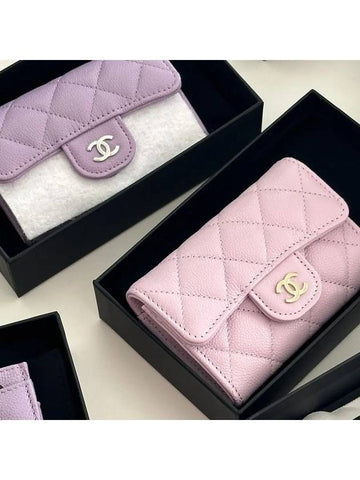 Chanel Classic Caviar Snap Card Wallet AP0214B16718NW784 - HERMES - BALAAN 1