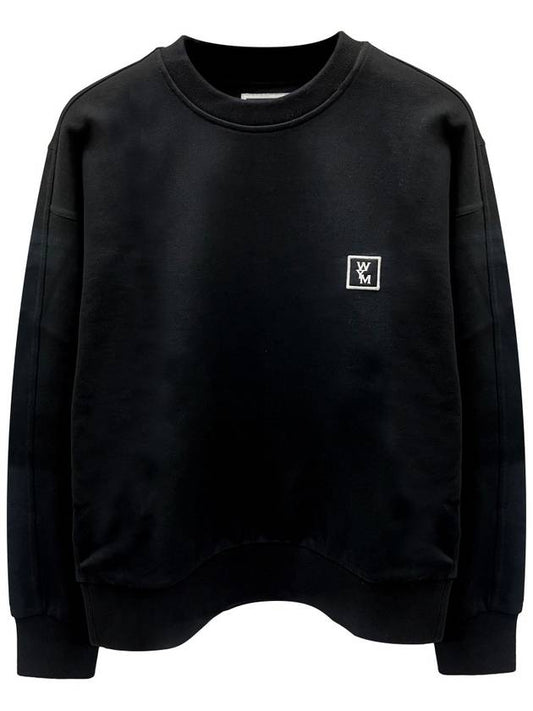 M243TS27723B Back Logo Cotton Round Sweatshirt Black Women s TR - WOOYOUNGMI - BALAAN 1