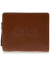 Sense Soft Leather Half Wallet Brown - CHLOE - BALAAN 2