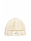 Triomphe Logo Cotton Beanie Ivory - CELINE - BALAAN 1