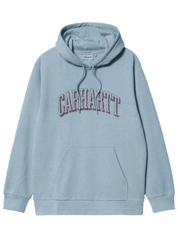 Scrawl Logo Print Hoodie Blue - CARHARTT WIP - BALAAN 1