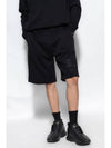 Taylor EKD Motif Cotton Shorts Black - BURBERRY - BALAAN 3