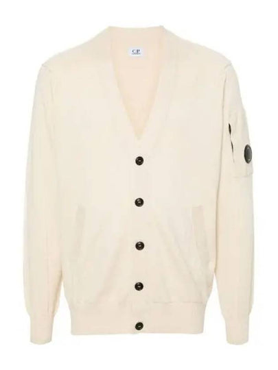 Lens Cotton Cardigan Beige - CP COMPANY - BALAAN 2