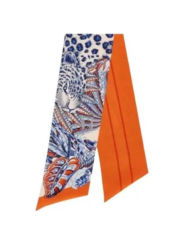 Animalier Print Silk Scarf Orange - SALVATORE FERRAGAMO - BALAAN 2