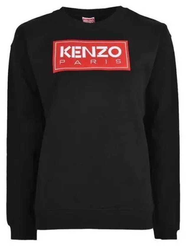 Women s Logo Sweatshirt Black FC62SW002 4MF - KENZO - BALAAN 1