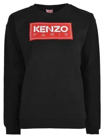 Women s Logo Sweatshirt Black FC62SW002 4MF - KENZO - BALAAN 1