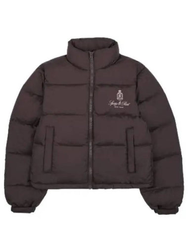 Vendome puffer jacket brown padding - SPORTY & RICH - BALAAN 1