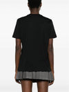 Brushed Logo Short Sleeve T-Shirt Black - MSGM - BALAAN 3