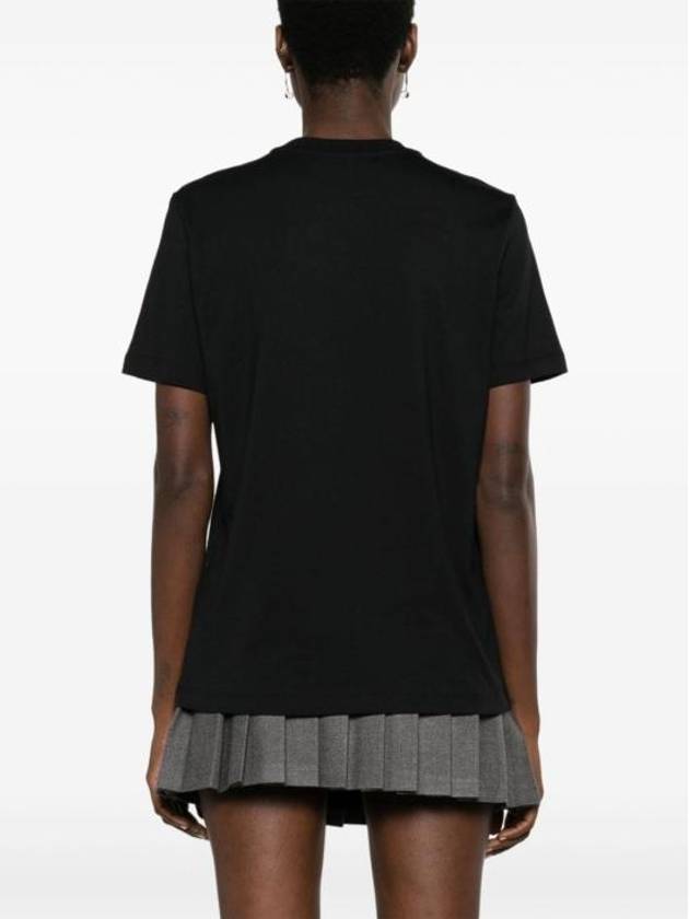 Brushed Logo Short Sleeve T-Shirt Black - MSGM - BALAAN 3