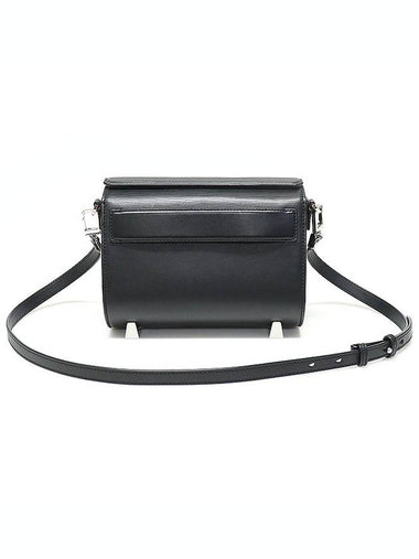 205569 Black leather silver CHASTITY clutch shoulder bag - ALEXANDER WANG - BALAAN 1