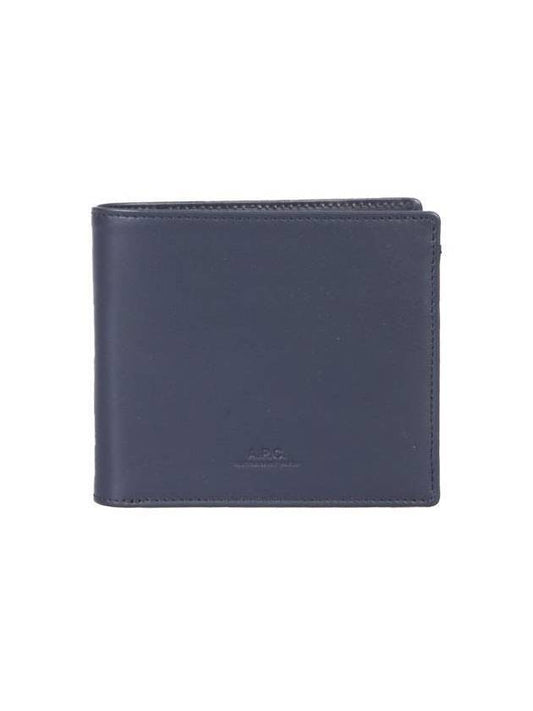 Aly Half Wallet Dark Navy - A.P.C. - BALAAN.