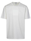 Metropolis Series Mercerized Jersey Logo Badge Short Sleeve T-Shirt White - CP COMPANY - BALAAN 1