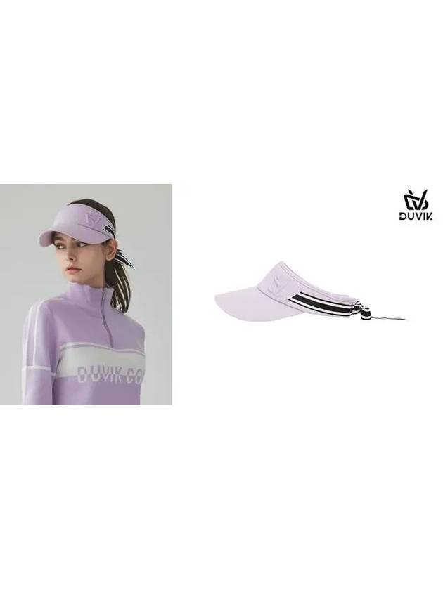 Women s color combination tape ribbon sun visor DC2WAP001LV - DUVIK - BALAAN 10