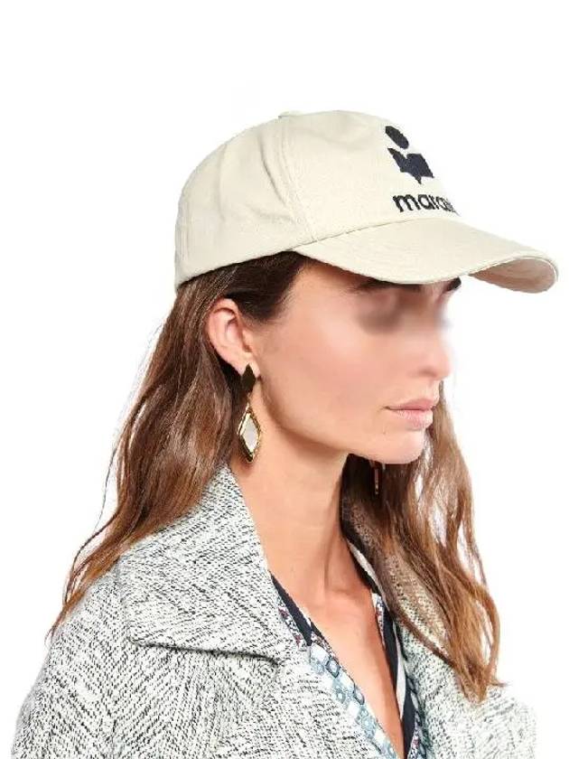 Tyron Embroidered Logo Ball Cap Ecru - ISABEL MARANT - BALAAN 6