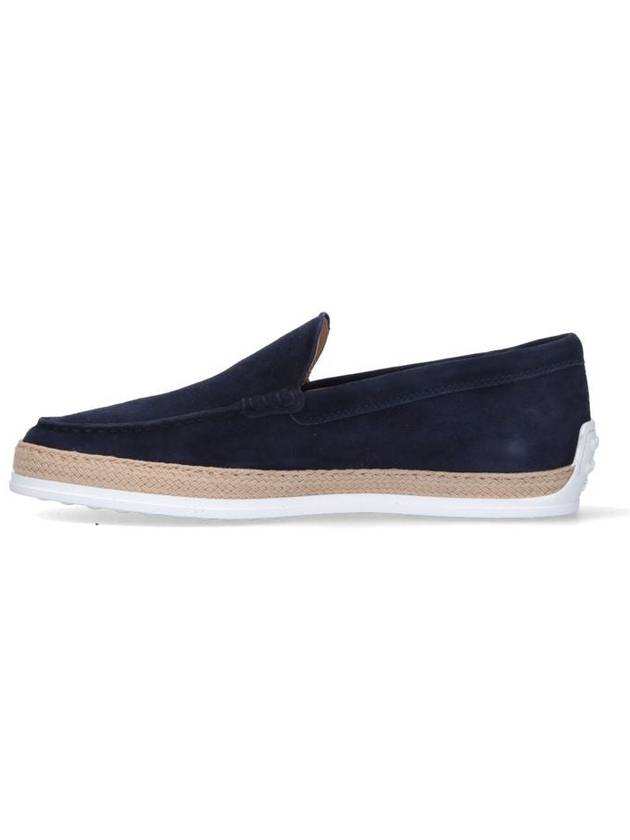 Men's Suede Slip-On Loafers Navy - TOD'S - BALAAN 4