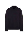 Wappen Patch Wool Turtleneck Navy - STONE ISLAND - BALAAN 2