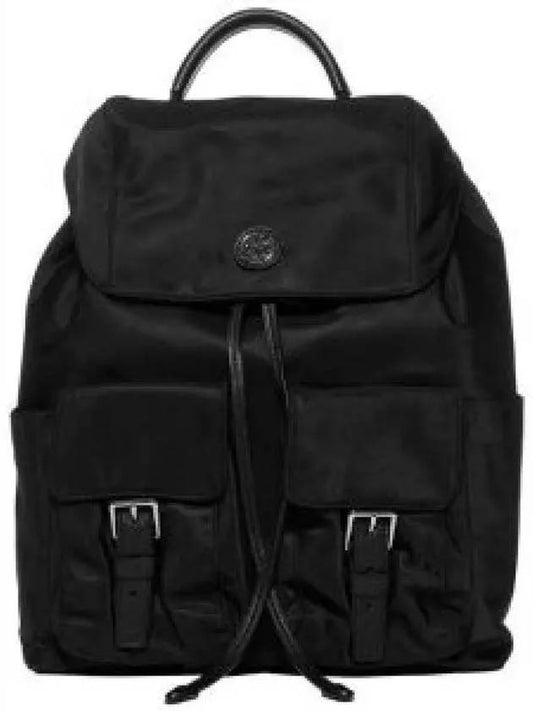 Virginia Flap Nylon Backpack Black - TORY BURCH - BALAAN 2