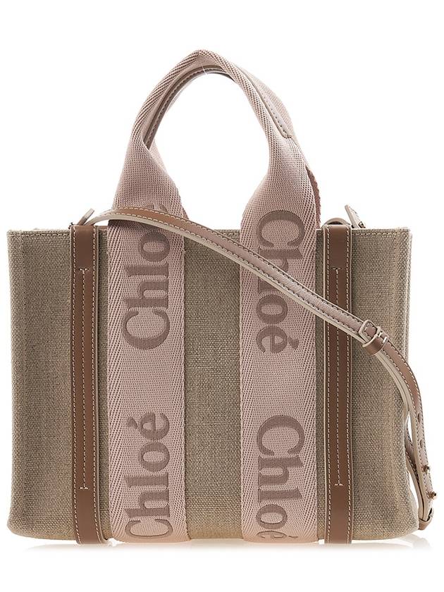 Woody Logo Small Tote Bag Blush Beige - CHLOE - BALAAN 2