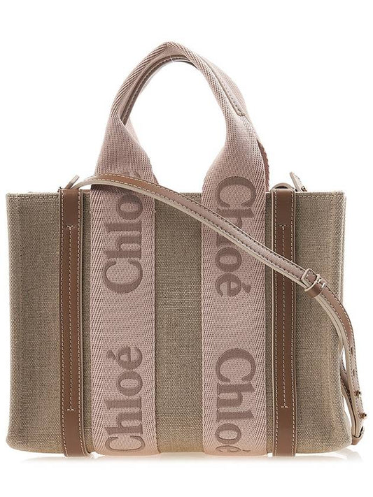 Woody Logo Small Tote Bag Blush Beige - CHLOE - BALAAN 2