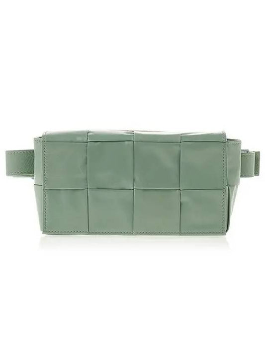 Intrecciato Cassette Mini Belt Bag Sage Green - BOTTEGA VENETA - BALAAN 2