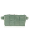 Intrecciato Cassette Mini Belt Bag Sage Green - BOTTEGA VENETA - BALAAN 3