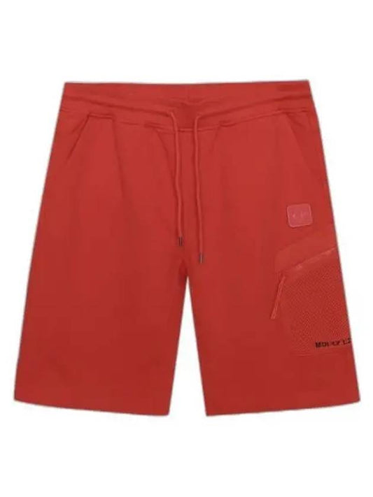 Logo Patch Shorts Red - CP COMPANY - BALAAN 2