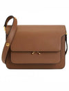 Trunk Medium Calfskin Shoulder Bag Brown - MARNI - BALAAN 1