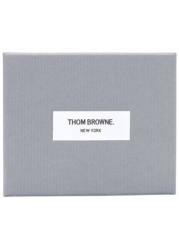 4 Bar Stripe Zipper Card Wallet Green - THOM BROWNE - BALAAN 7