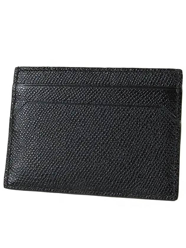 Tar Embossed Leather Card Wallet Black - BALLY - BALAAN 3