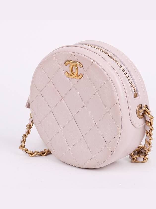 CC gold plated light pink small round chain bag AS1898 - CHANEL - BALAAN 2