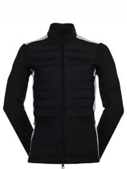 Delano Hybrid Mid Layer Padded Jacket Black White - J.LINDEBERG - BALAAN 2