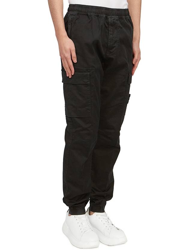 Wappen Patch Cargo Track Pants Black - STONE ISLAND - BALAAN 4