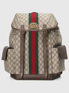 Ophidia GG Medium Backpack Beige Ebony - GUCCI - BALAAN 2