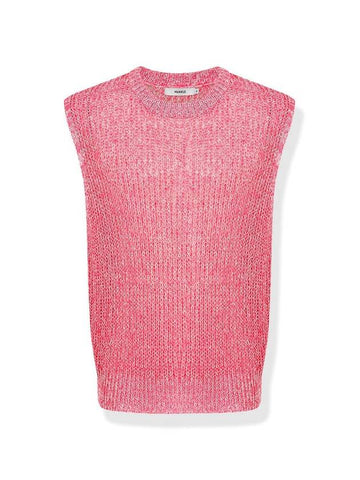 Unisex Ribbed Knit Vest Pink - NUAKLE - BALAAN 1