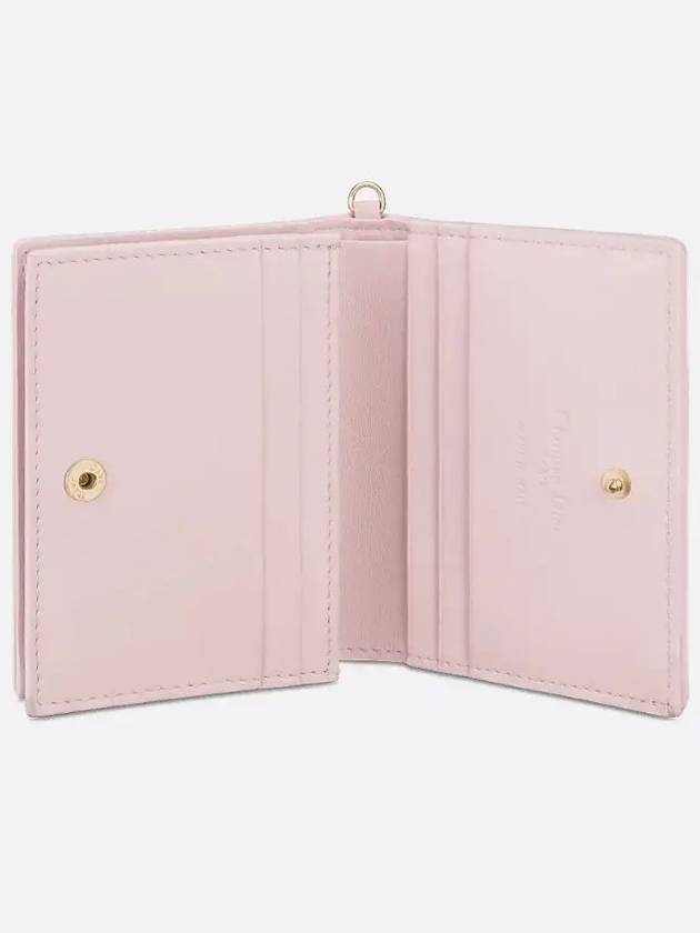 Lady Dior Gardenia Mini Half Wallet Pink - DIOR - BALAAN 5