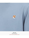 Fox Head Patch Regular Sweatshirt Blue - MAISON KITSUNE - BALAAN 7