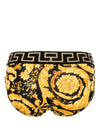 Men's Greca Border Barocco Print Briefs Yellow - VERSACE - BALAAN 3