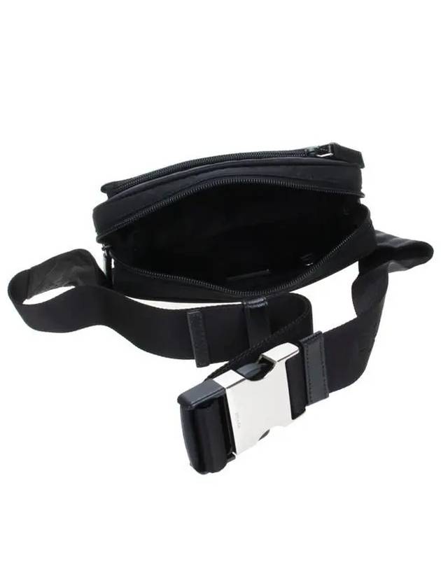 Re-Nylon And Saffiano Leather Belt Bag Black - PRADA - BALAAN 5