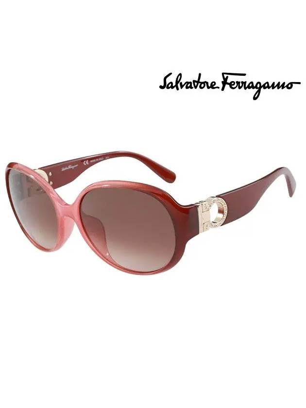 Ferragamo Sunglasses SF850SRK 811 Round Women s - SALVATORE FERRAGAMO - BALAAN 3