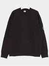 Emerized Diagonal Fleece Lens Sweatshirt Black - CP COMPANY - BALAAN 3