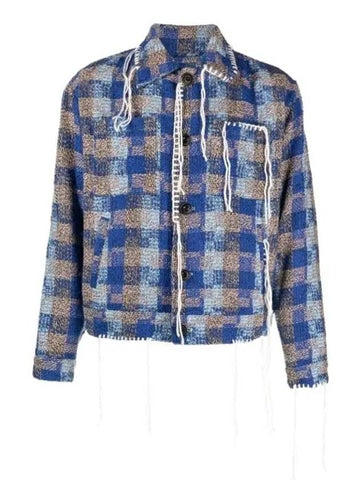 Kenley Check Jacket AWA513M BLUE - ANDERSSON BELL - BALAAN 1