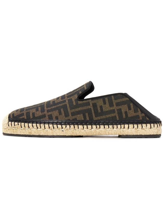 FF Logo Fabric Espadrilles Brown - FENDI - BALAAN 6