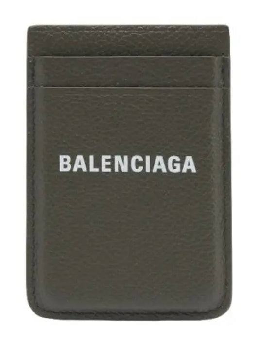 Cash Magnet Card Holder Khaki Wallet - BALENCIAGA - BALAAN 1