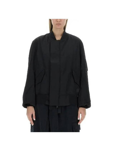 Y 3 logo black bomber jacket IL2065 - Y-3 - BALAAN 1