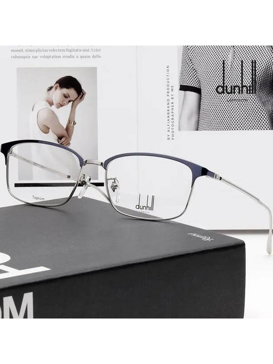 Titanium Glasses Frame VDH122 0E70 Blue Ultra Light - DUNHILL - BALAAN 2
