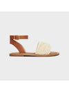 Triomphe Maccram Lympia Sandals Brown - CELINE - BALAAN 2